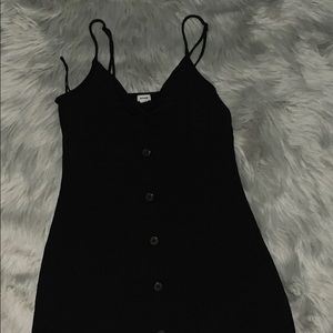 Black spaghetti strap dress